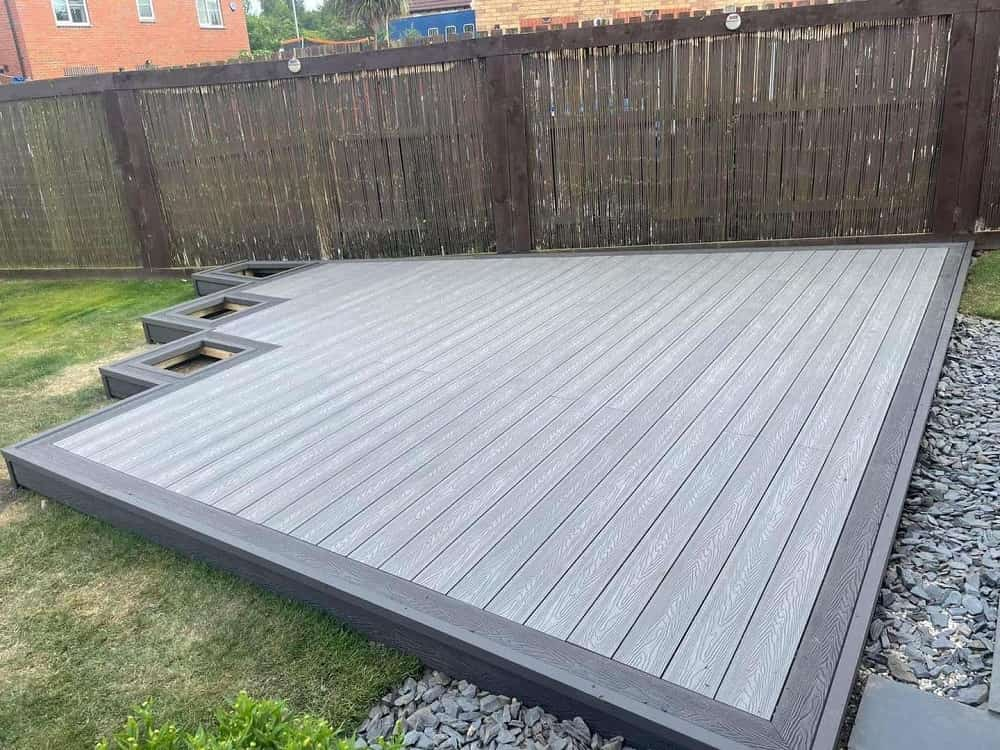 WPC 3D embossed decking